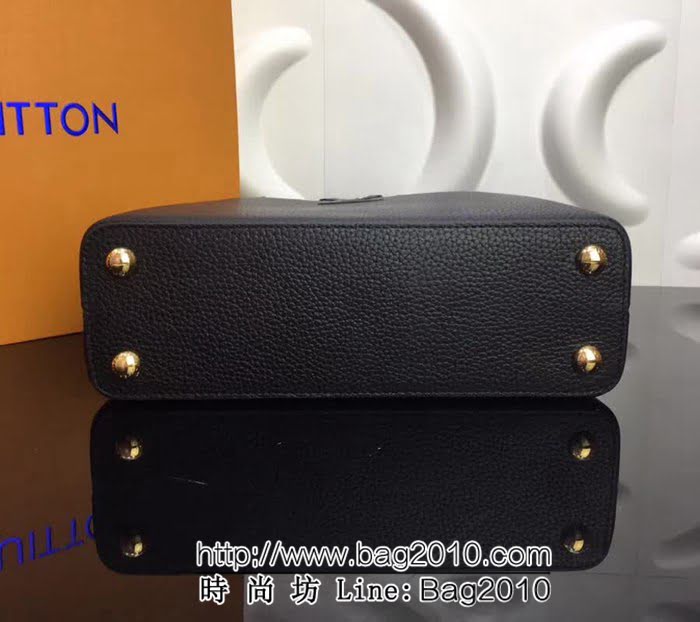 路易威登LV頂級原單M94517黑色 經典Capucines BB手袋 YDH1691